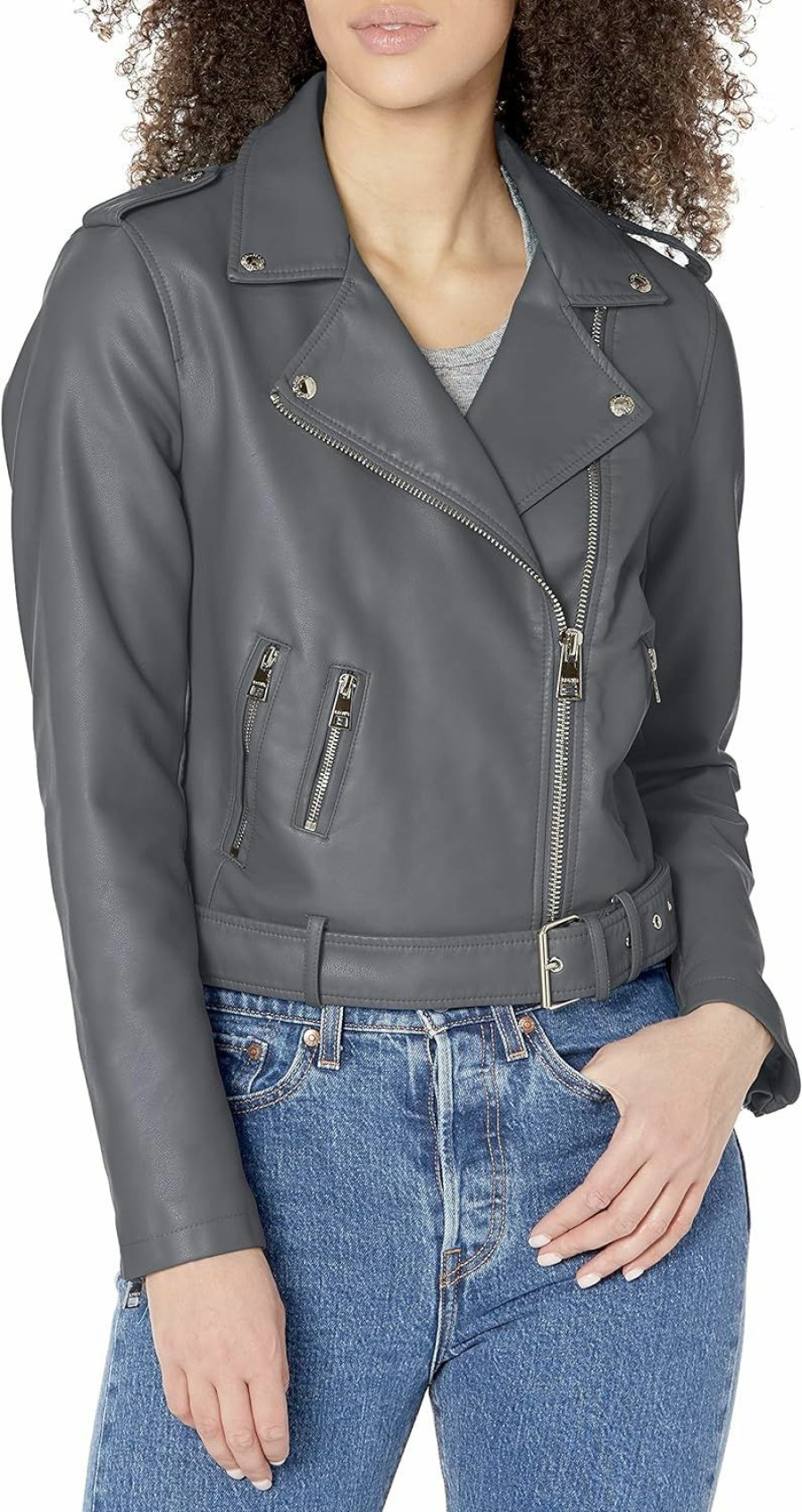 Levi's Levi'S Women'S Belted Faux Leather Moto Jacket (Regular & Plus Size) | Coats, Jackets & Vests