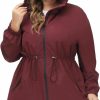 Hanna Nikole Hanna Nikole Women'S Plus Size Long Hooded Raincoat Lightweight Waterproof Windbreaker Jacket | Coats, Jackets & Vests