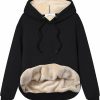 Yeokou Yeokou Women'S Winter Hoodies Pullover Sherpa Fleece Warm Heavyweight Sweatshirt | Coats, Jackets & Vests