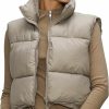 lara&missy Lara&Missy Women'S Cropped Puffer Vest Winter Sleeveless Warm Padded Outerwear Crop Puffy Vest | Coats, Jackets & Vests