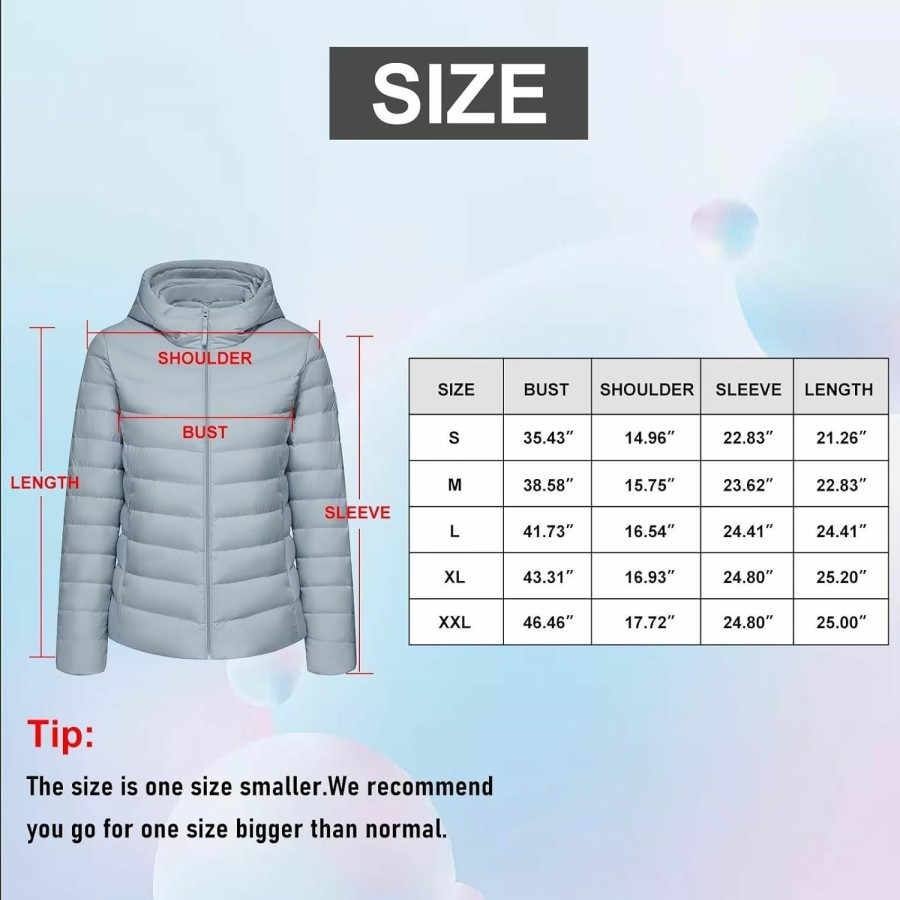 BOSIDENG Lightweight Women'S Down Jacket,Water-Resistant Hooded Puffer Jacket Winter Coat For Outdoors Travel | Coats, Jackets & Vests