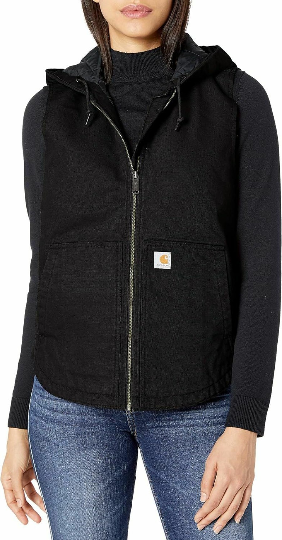 Carhartt Carhartt Women'S Washed Duck Hooded Insulated Vest | Coats, Jackets & Vests