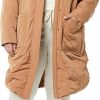 Amazon Essentials Amazon Essentials Women'S Water Repellent Mid-Length Quilted Hooded Coat (Available In Plus Size) (Previously Amazon Aware) | Coats, Jackets & Vests