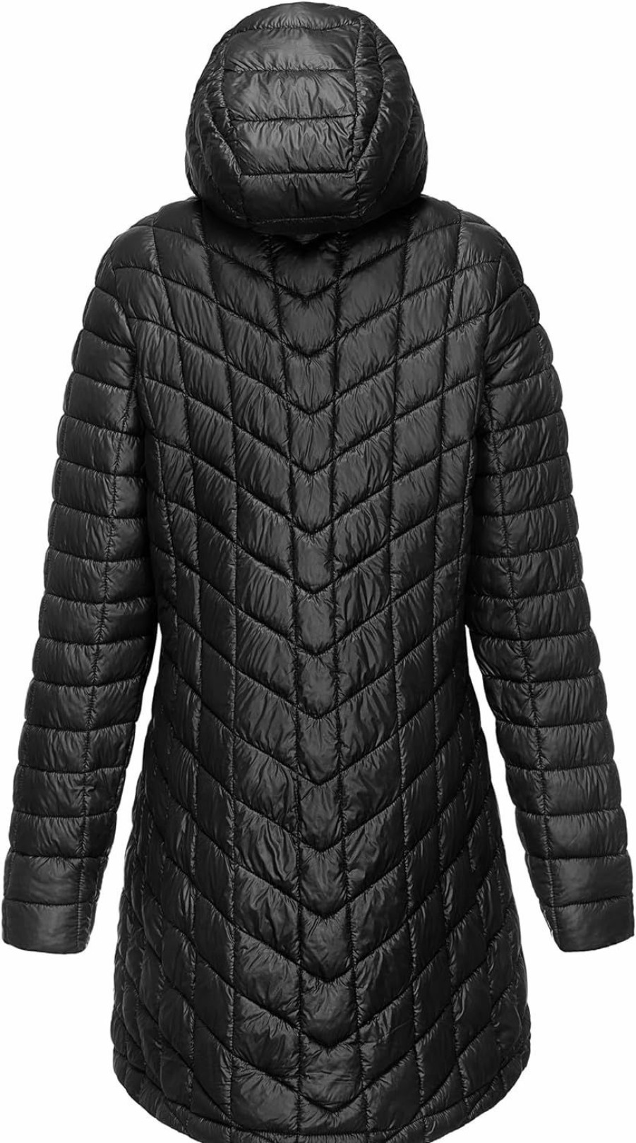 33,000ft 33,000Ft Women'S Long Puffer Jacket With Hood, Lightweight Warm Puffy Quilted Winter Coats | Coats, Jackets & Vests