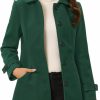 Allegra K Allegra K Women'S Winter Outerwear Overcoat Peter Pan Collar Mid-Thigh A-Line Single Breasted Pea Coat | Coats, Jackets & Vests