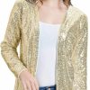 KANCY KOLE Kancy Kole Women'S Sequin Jacket Open Front Blazer Casual Long Sleeve Cardigan Coat S-Xxl | Coats, Jackets & Vests