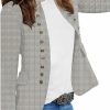 luvamia Luvamia Women'S Open Front Long Sleeves Work Blazer Casual Buttons Jacket Suit | Coats, Jackets & Vests