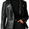 Athlemo Womens Faux Leather Motorcycle Jackets Classical Black Pu Slim Short Biker Coats | Coats, Jackets & Vests