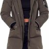 ALPINE NORTH Alpine North Women'S Vegan Down Long Parka Jacket - Water Repellent, Windproof, Warm Insulated Winter Coat With Faux Fur Hood | Coats, Jackets & Vests