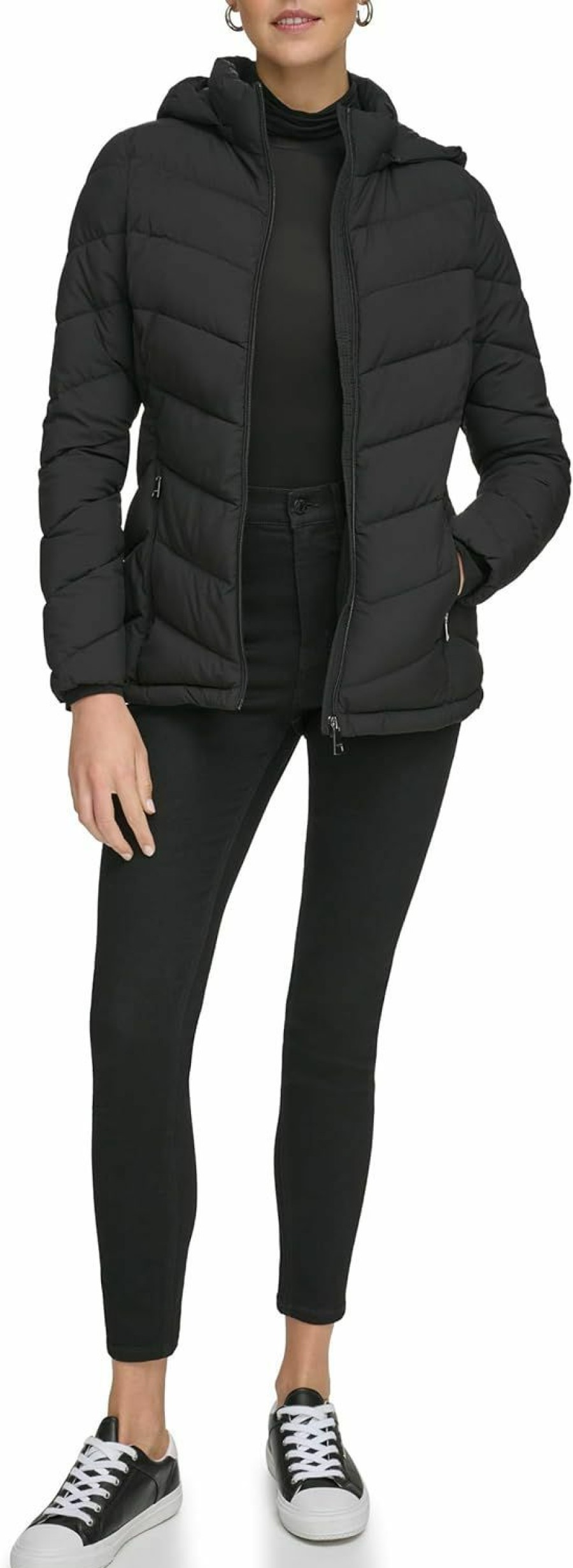 Calvin Klein Calvin Klein Women'S Light-Weight Hooded Puffer Jacket | Coats, Jackets & Vests