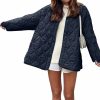 PRETTYGARDEN Prettygarden Women'S Fall Clothes Fashion Quilted Bomber Jacket Casual Oversized Button Down Winter Coat Outerwear | Coats, Jackets & Vests