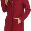 ODCOCD Odcocd Women'S Elegant Solid Color Mid-Length Thicken Warm Wool Blend Coat | Coats, Jackets & Vests