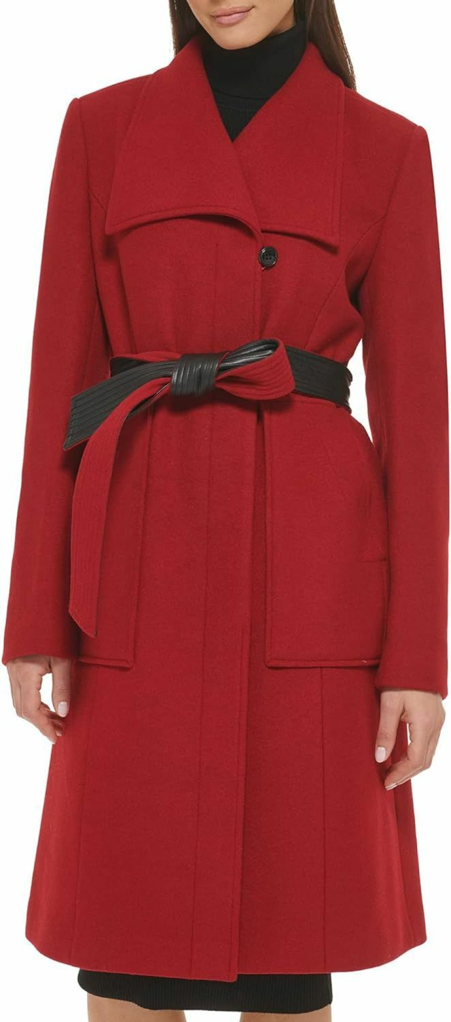 Cole Haan Cole Haan Women'S Belted Coat Wool With Cuff Details | Coats, Jackets & Vests