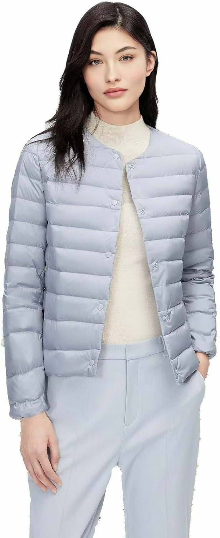 BOSIDENG Lightweight Women'S Down Jacket, Water-Resistant Puffer Jacket Winter Coat With Round Neck&V-Neck | Coats, Jackets & Vests