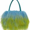 FINILUO Finiluo Women Luxury Real Lamb/Mongolian Flush Wool Fur With Genuine Leather Handles Handbag | Coats, Jackets & Vests