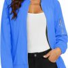 MAGCOMSEN Magcomsen Women'S Jacket Lightweight Bomber Jackets 5 Pockets Windbreaker Zip-Up Casual Moto Outwear | Coats, Jackets & Vests