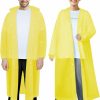 PTEROMY Pteromy Eva Rain Poncho, Reusable Rain Ponchos For Adults, Uni Rain Coat With Hood And Elastic Cuff Sleeves | Coats, Jackets & Vests