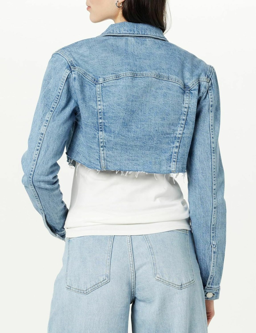 The Drop The Drop Women'S Nami Ultra Cropped Denim Jacket | Coats, Jackets & Vests