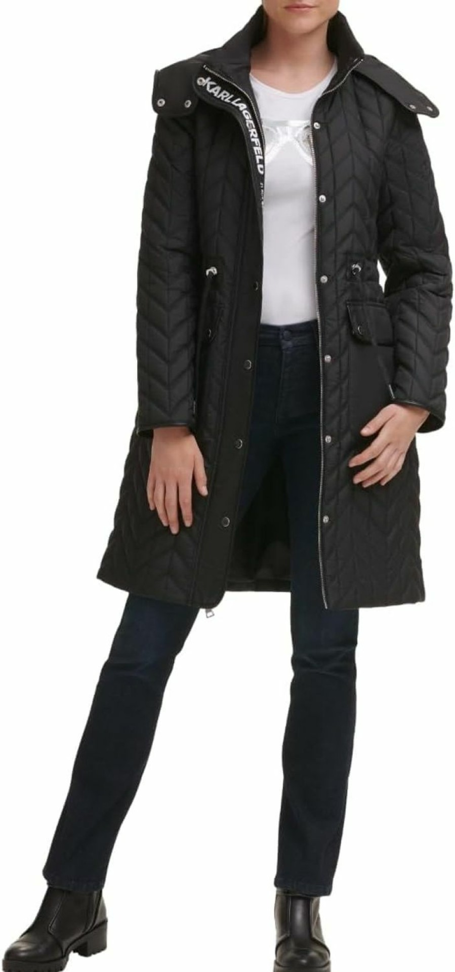 Karl Lagerfeld Paris Karl Lagerfeld Paris Women'S Agyness Quilt Parka | Coats, Jackets & Vests