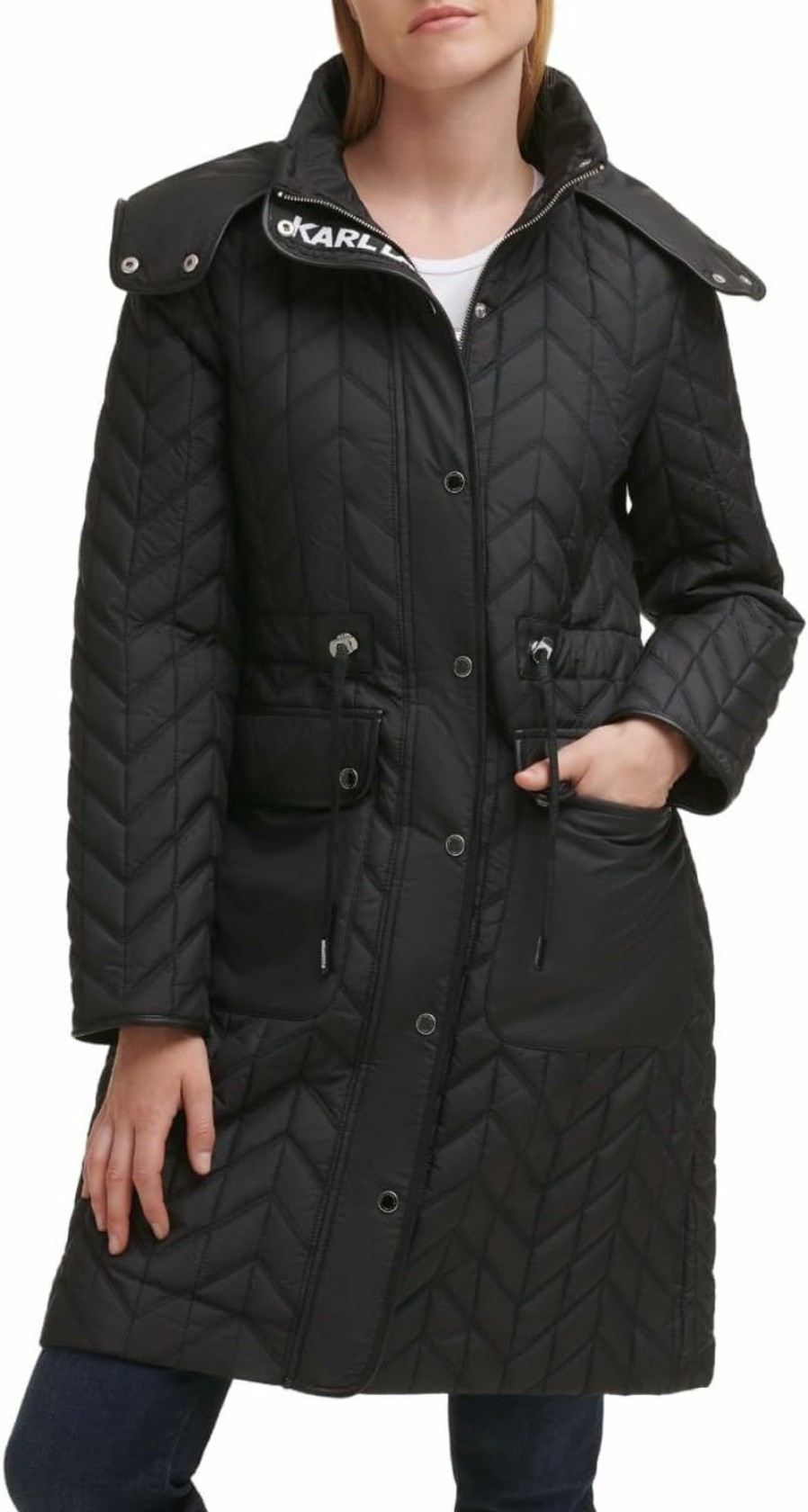 Karl Lagerfeld Paris Karl Lagerfeld Paris Women'S Agyness Quilt Parka | Coats, Jackets & Vests