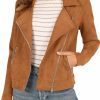 PRETTYGARDEN Prettygarden Womens Winter Moto Jacket Faux Suede Long Sleeve Zip Up Pockets Short Coat Y2K Fall Fashion Dressy Outerwear | Coats, Jackets & Vests