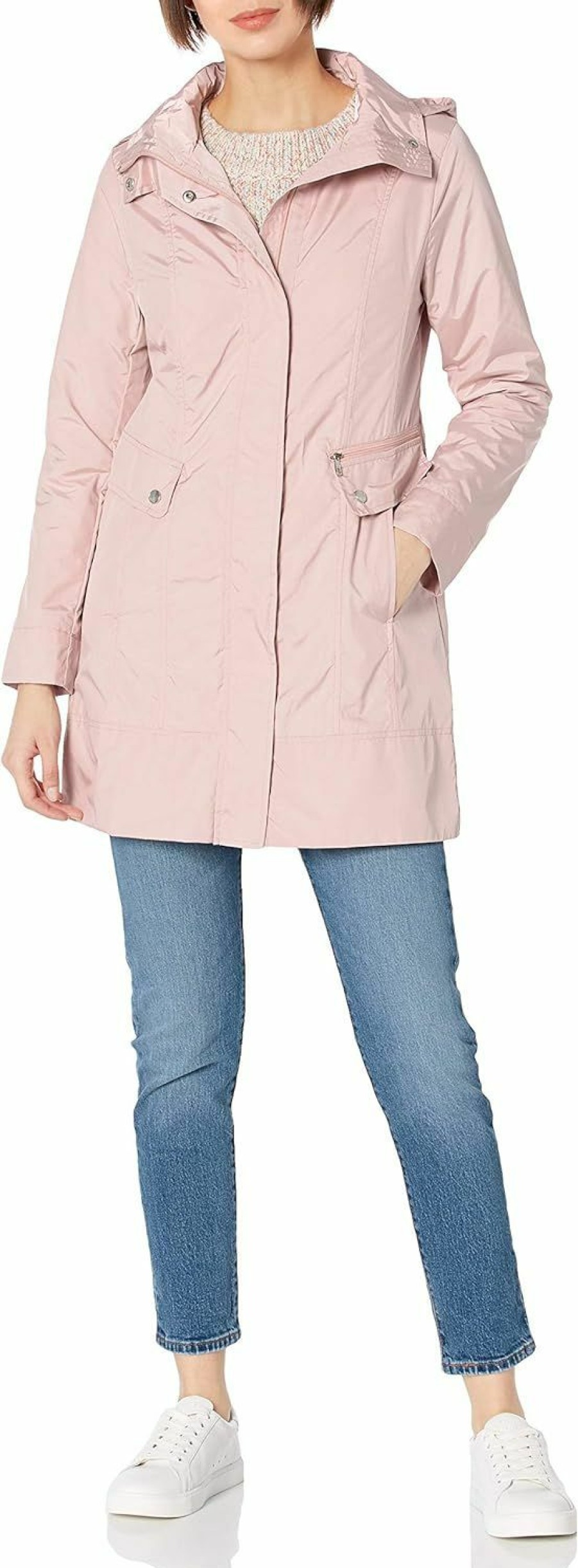 Cole Haan Cole Haan Women'S Single Breasted Travel Packable Rain Jacket | Coats, Jackets & Vests