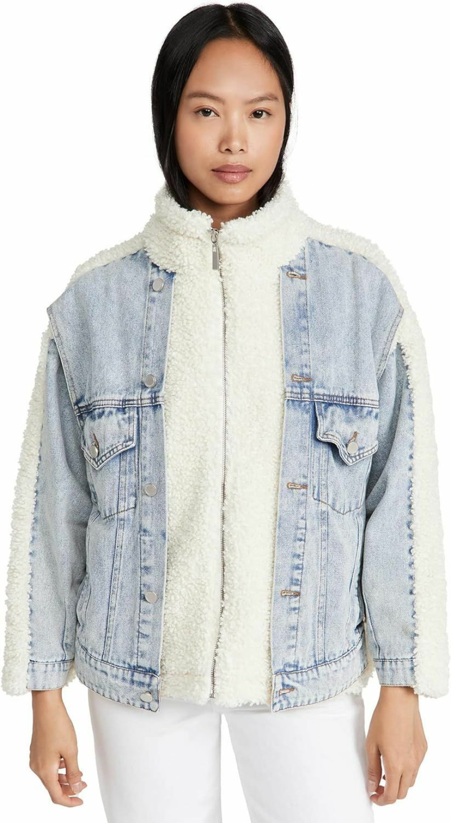 [BLANKNYC] [Blanknyc] Womens Luxury Clothing Sherpa Jacket, Comfortable & Stylish Coat | Coats, Jackets & Vests