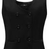 Foucome Foucome Womens Suit Vest Double Breasted V-Neck Fashion Dressy Casual Waistcoat Vest For Women | Coats, Jackets & Vests