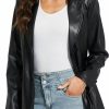 Fahsyee Fahsyee Women'S Faux Leather Blazer Jackets Women, Black Motorcycle Vintage Moto Biker Coat Vegan Pleather Fashion S-Xxl | Coats, Jackets & Vests