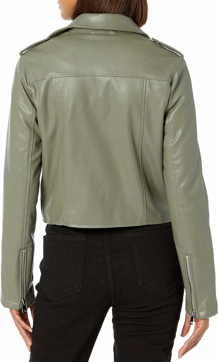 The Drop The Drop Women'S Heather Faux Leather Moto Jacket | Coats, Jackets & Vests