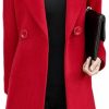 Omoone Omoone Women'S Long Sleeve Slim Fit Warm Winter Wool Blend Pea Coat Overcoat | Coats, Jackets & Vests