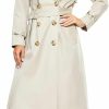 WAIDONGBEI Women'S Trench Coat, Double-Breasted Rain Coat With Belt 100% Cotton | Coats, Jackets & Vests