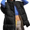 Eisctnd Eisctnd Puffer Oversized Vest Women Lightweight Stand Collar Flysleeve Insulated Padded Puffy Jackets Coat Long Puffer Vest Sleeveless (Black-Xl) | Coats, Jackets & Vests