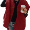 Hongqizo Hongqizo Womens Fuzzy Fleece Vest Casual Oversized Warm Button Down Sherpa Vest Jacket With Pockets | Coats, Jackets & Vests