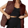 Xiaoxuemeng Xiaoxuemeng Womens Puffer Vest Collared Sleeveless Zip Up Padded Gilet Jacket Outwear | Coats, Jackets & Vests