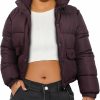 Xsylxgc Women'S Winter Cropped Puffer Jacket Coat Short Warm Quilted Fashion Jacket | Coats, Jackets & Vests