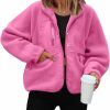 ReachMe Reachme Womens Casual Lapel Long Sleeve Sherpa Jacket Button Down Fuzzy Fleece Coat Winter Y2K Outwear With Pockets | Coats, Jackets & Vests