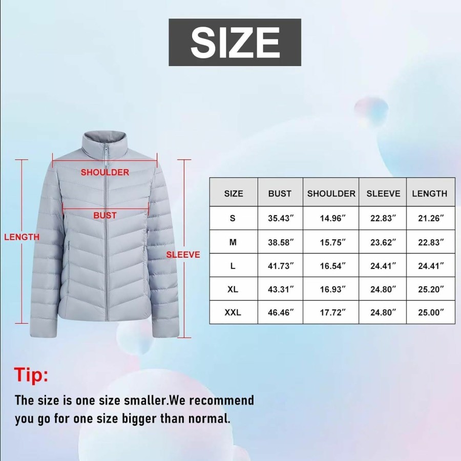 BOSIDENG Lightweight Women'S Down Jacket Portable Water-Resistant Puffer Jacket Winter Coat With Stand Collar For Travel | Coats, Jackets & Vests