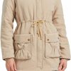 MEWOW Women'S Winter Mid Length Thick Warm Faux Lamb Wool Lined Jacket Coat | Coats, Jackets & Vests