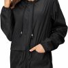 American Trends American Trends Women Rain Coats Lightweight Waterproof Outdoor Rain Jacket Hooded Packable Raincoats | Coats, Jackets & Vests