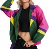 SweatyRocks Sweatyrocks Women'S Casual Lightweight Color Block Bomber Jacket | Coats, Jackets & Vests