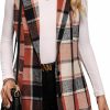 MakeMeChic Makemechic Women'S Plaid Vest Coat Casual Lapel Neck Button Front Sleeveless Blazer Jacket Outerwear | Coats, Jackets & Vests