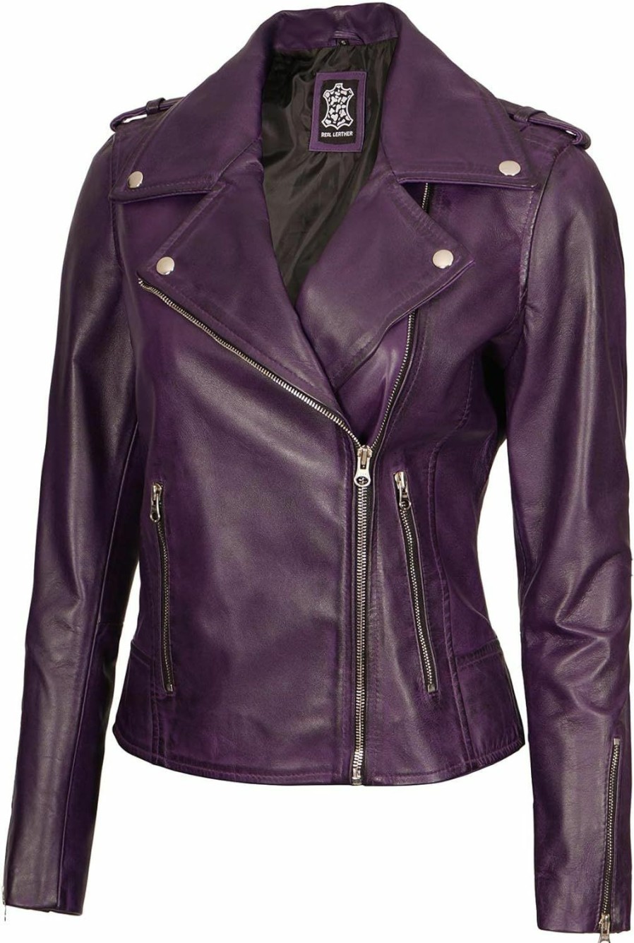 Blingsoul Blingsoul Leather Jacket Women - Asymmetrical Style Womens Leather Jacket | Coats, Jackets & Vests