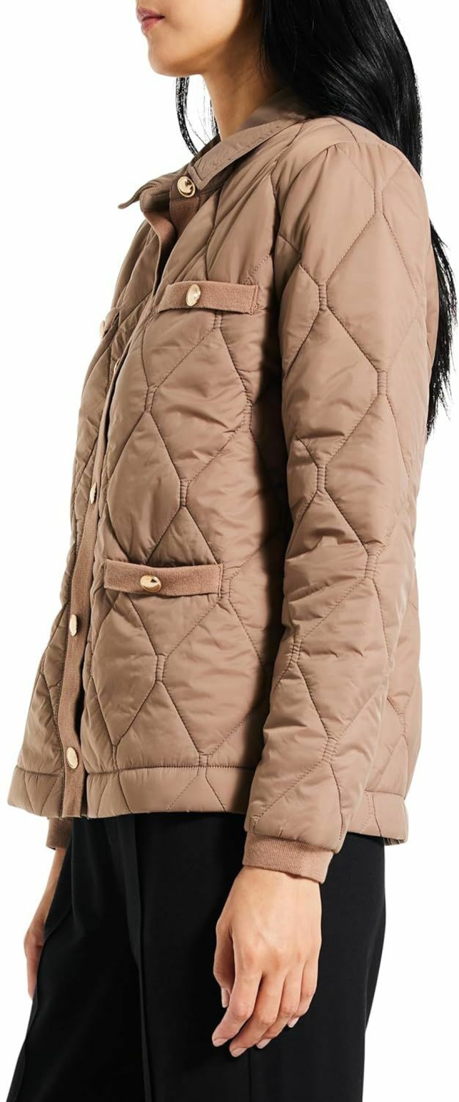 NIC+ZOE Nic+Zoe Women'S Knit Trim Puffer Jacket | Coats, Jackets & Vests